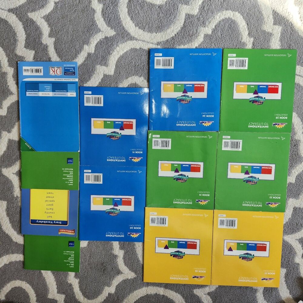 Houghton Mifflin Beginer Reader Lot Collection 1 Mixed Titles Early Learning Set - Picture 2 of 2